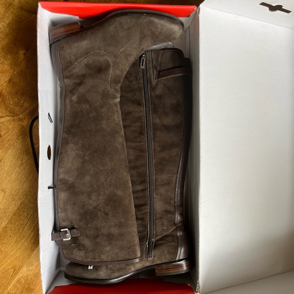 Ivanka Trump Brown Suede Boots Sz 8 - Picture 16 of 16